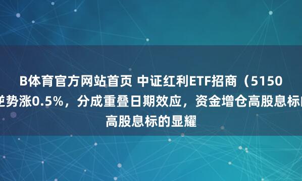 B体育官方网站首页 中证红利ETF招商（515080）逆势涨0.5%，分成重叠日期效应，资金增仓高股息标的显耀
